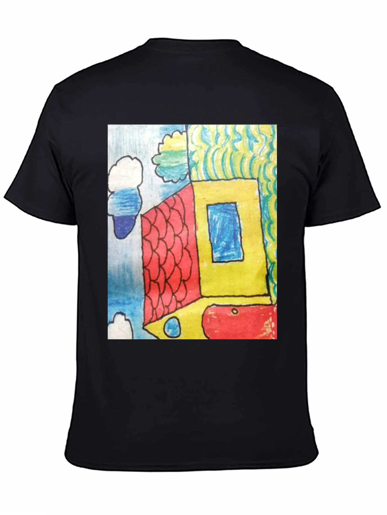 Abstract House Graphic Tee - Modern Art T-Shirt