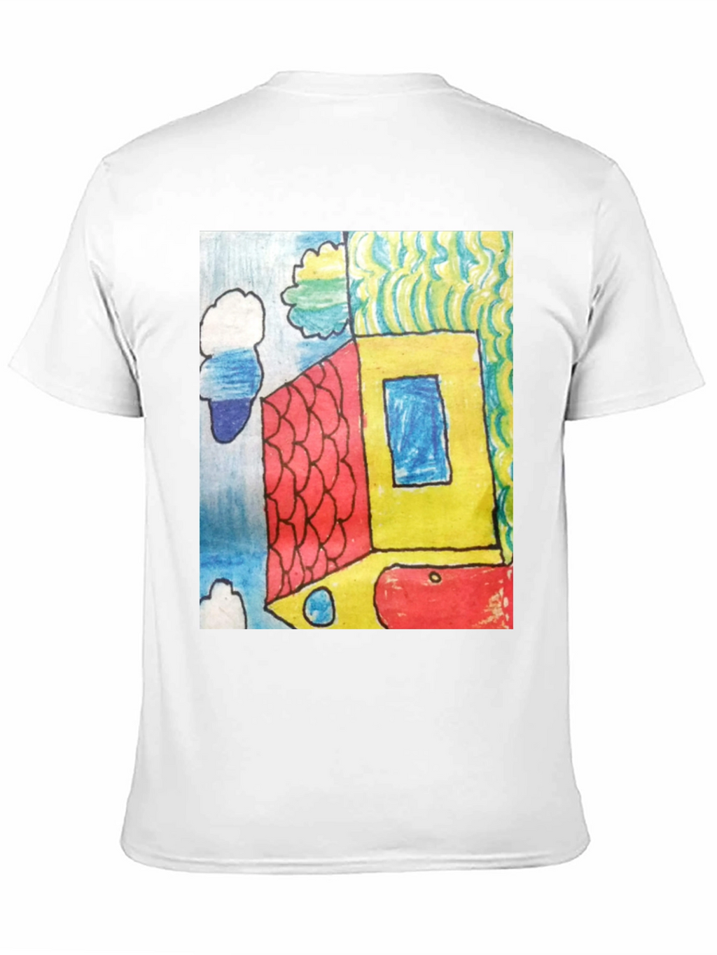 Abstract House Graphic Tee - Modern Art T-Shirt