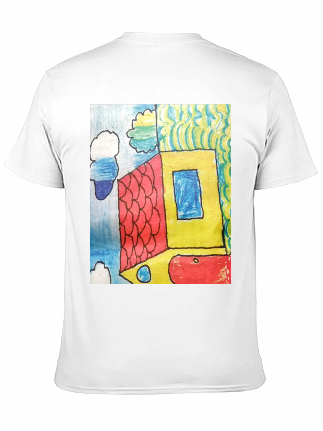 Abstract House Graphic Tee - Modern Art T-Shirt