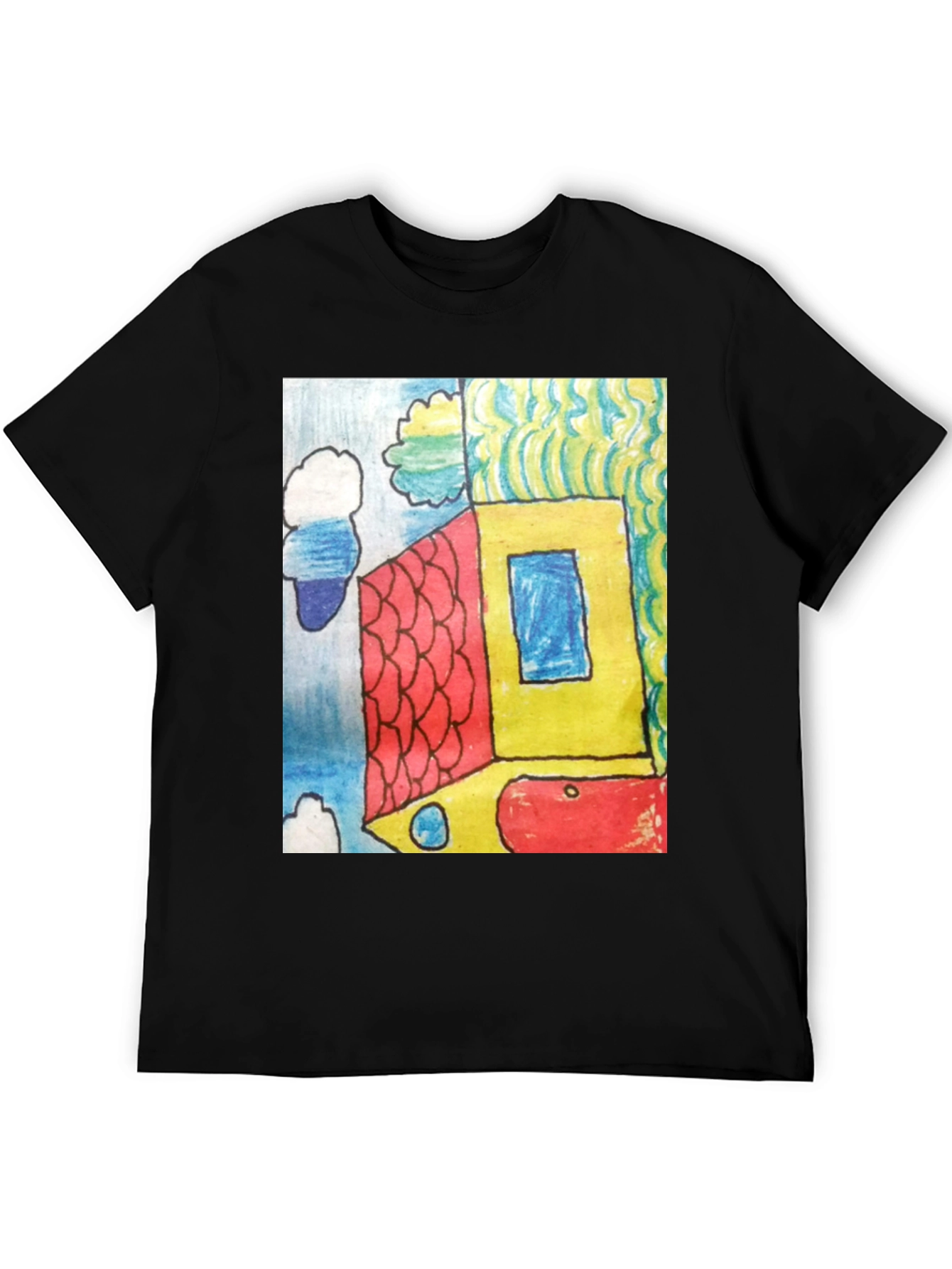 Abstract House Graphic Tee - Modern Art T-Shirt