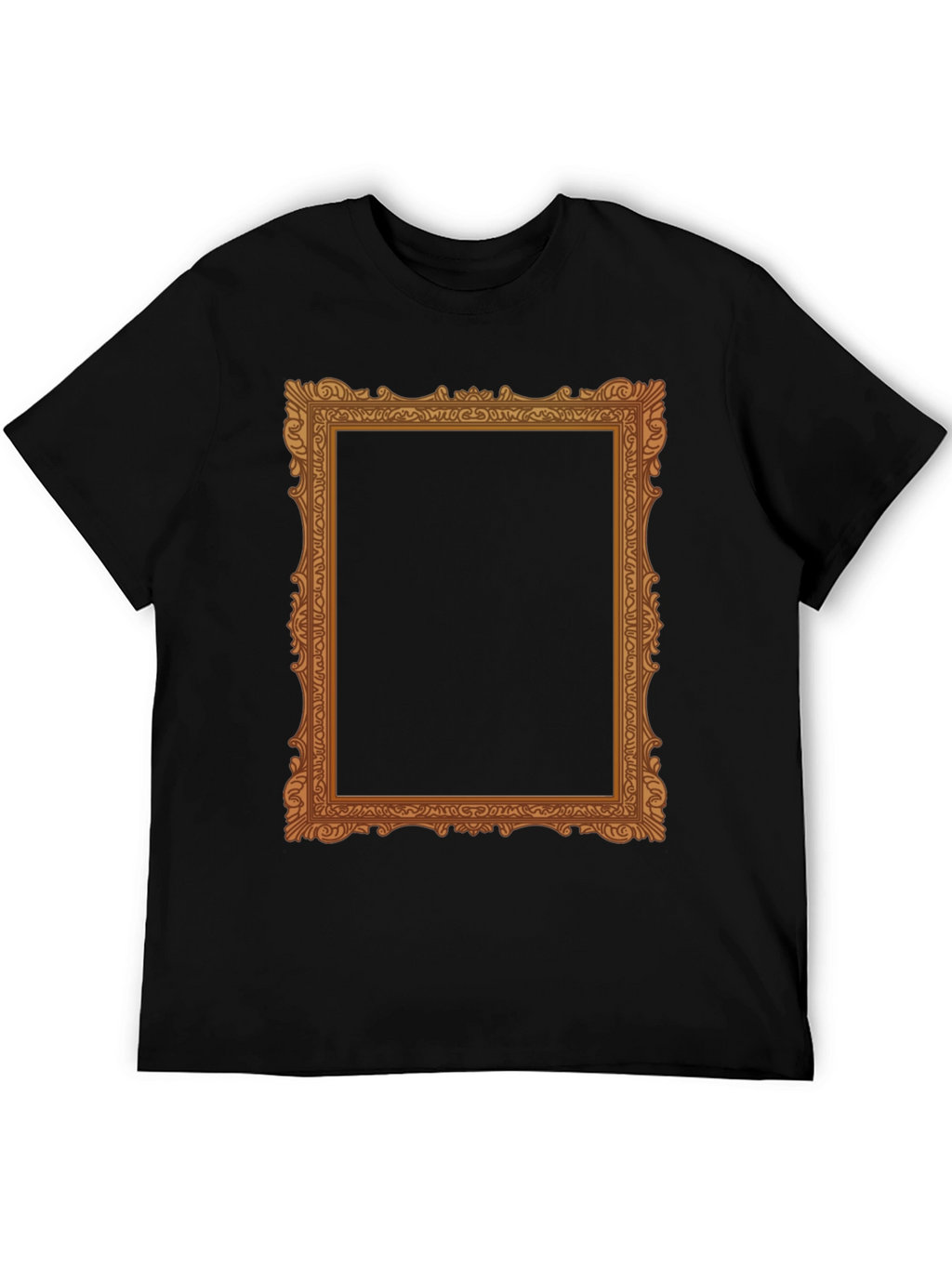 Ornate Frame Graphic Tee - Classic Black T-Shirt