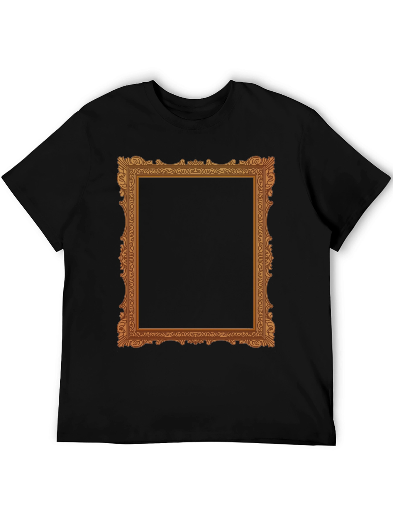 Ornate Frame Graphic Tee - Classic Black T-Shirt