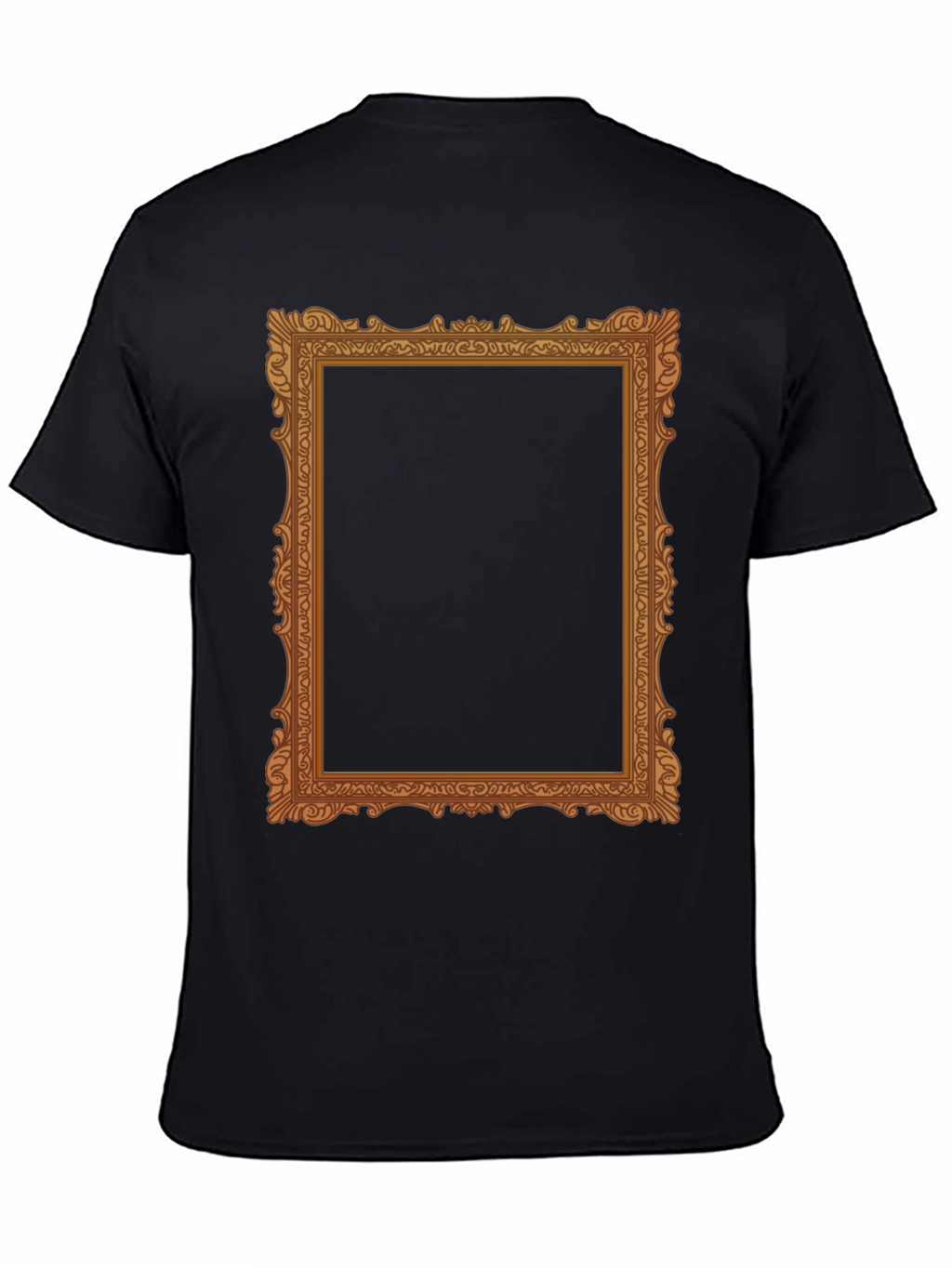 Ornate Frame Graphic Tee - Classic Black T-Shirt