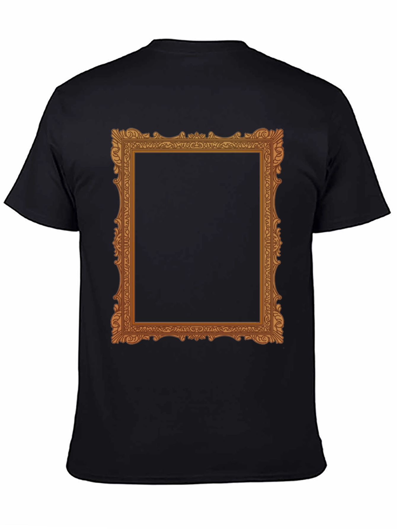 Ornate Frame Graphic Tee - Classic Black T-Shirt