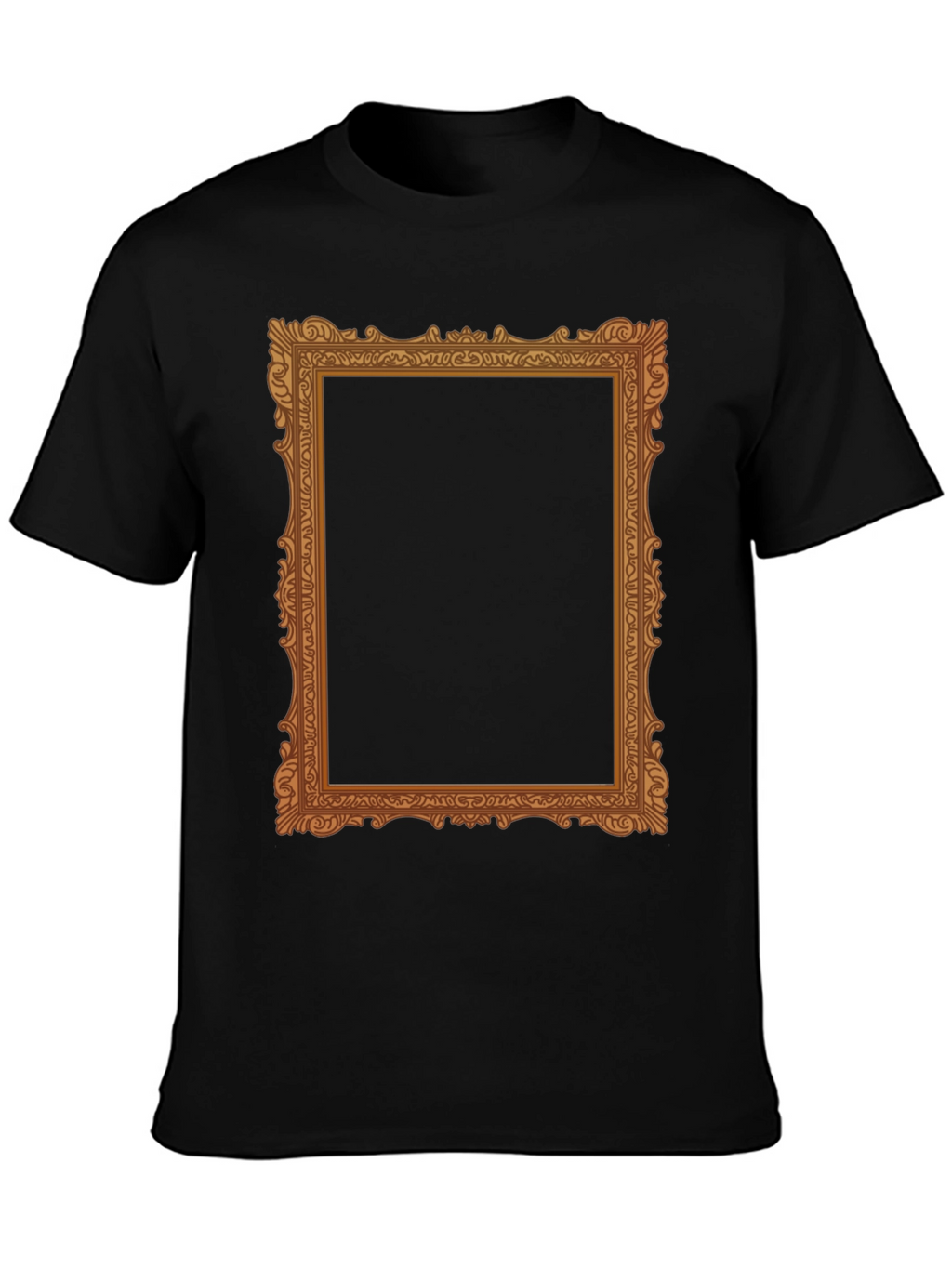 Ornate Frame Graphic Tee - Classic Black T-Shirt