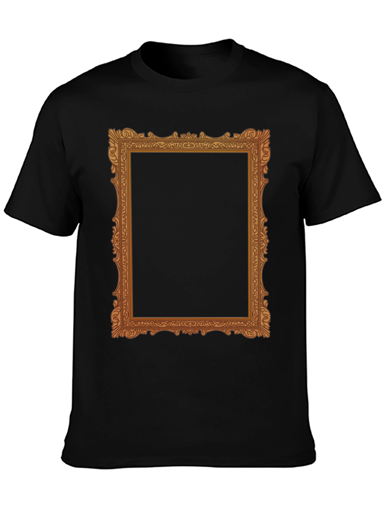 Ornate Frame Graphic Tee - Classic Black T-Shirt