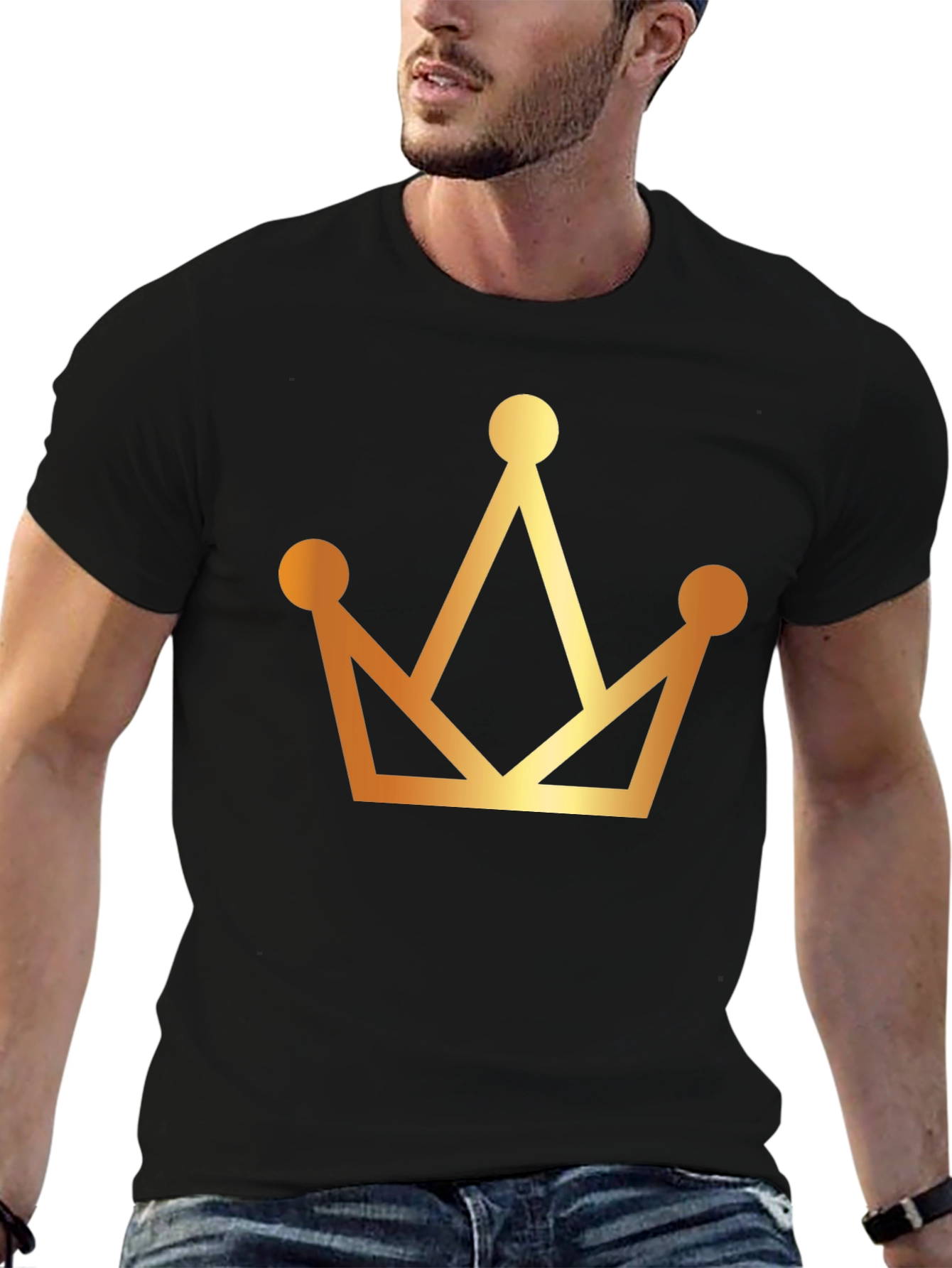 Crown Graphic Black T-Shirt
