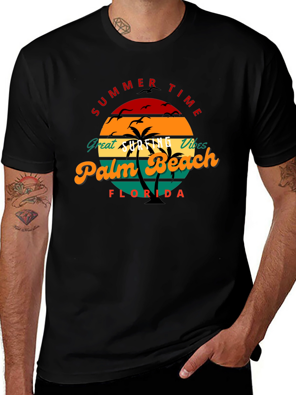 Summer Time Palm Beach Florida Tee