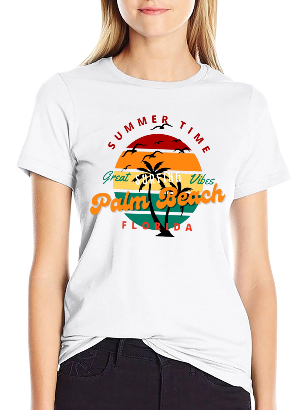 Summer Time Palm Beach Florida Tee