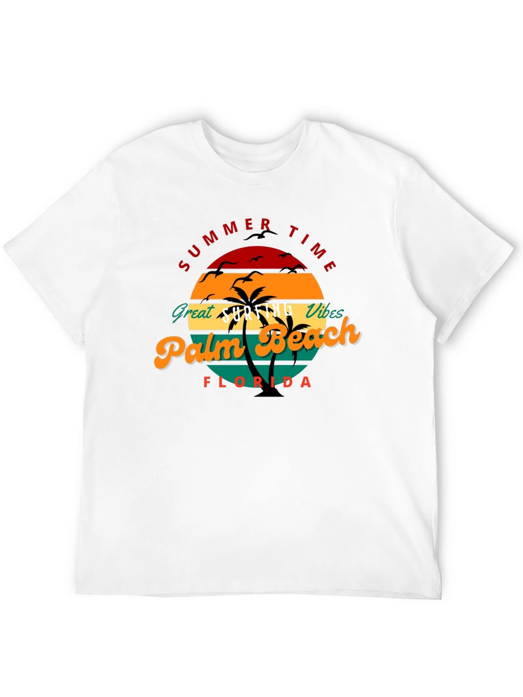 Summer Time Palm Beach Florida Tee