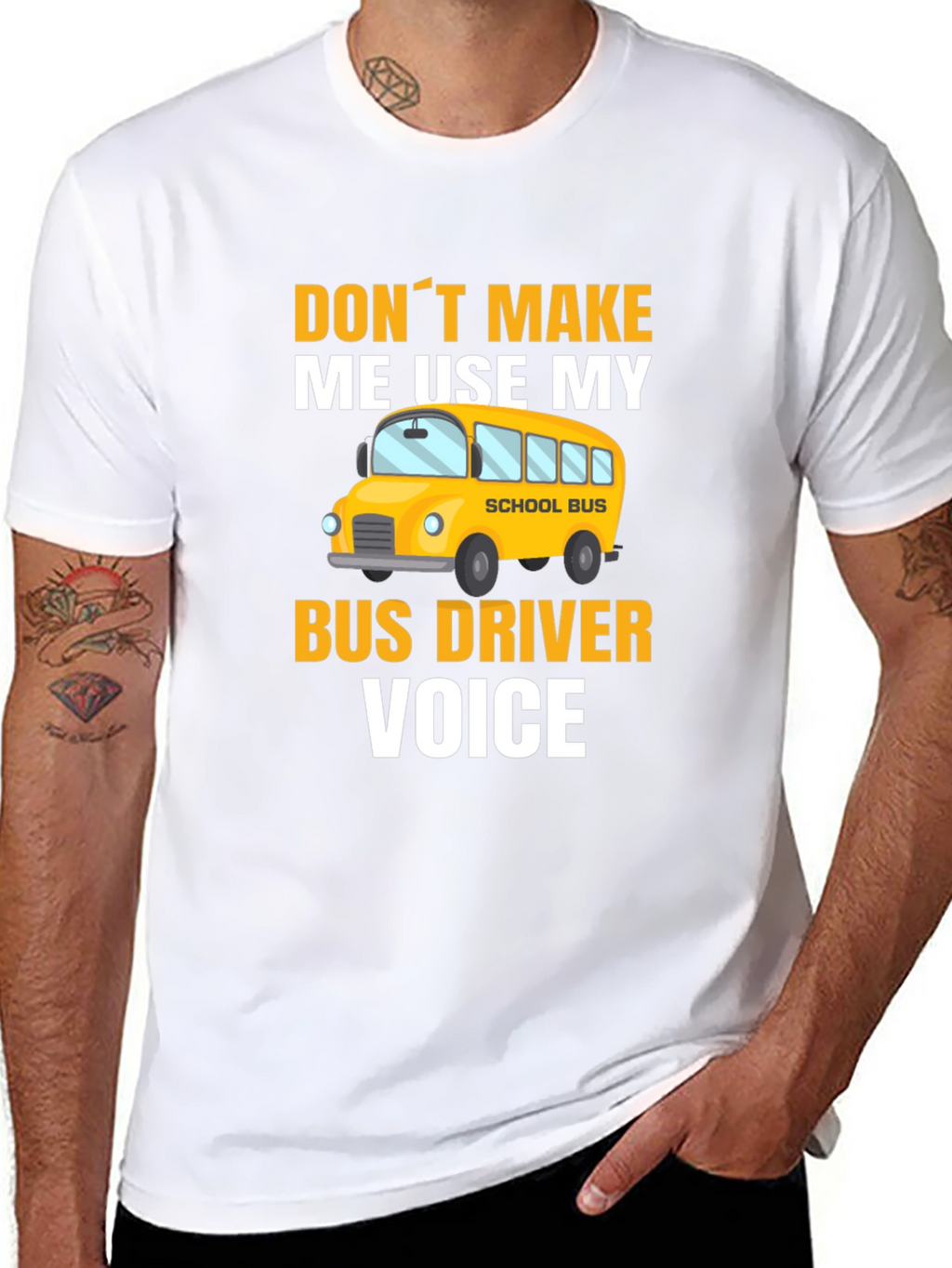 Bus Driver Voice T-Shirt - Funny School Bus Apparel