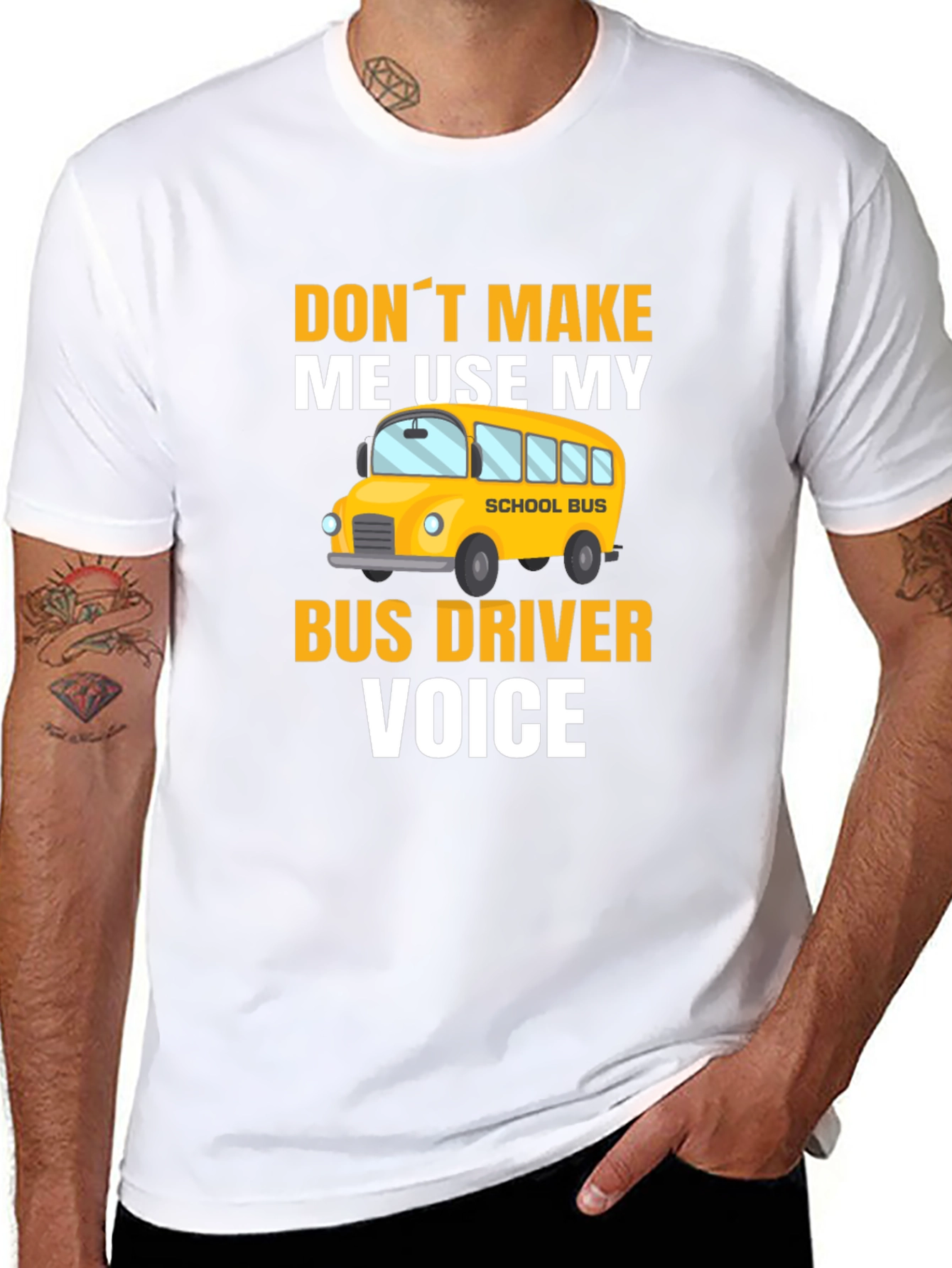 Bus Driver Voice T-Shirt - Funny School Bus Apparel