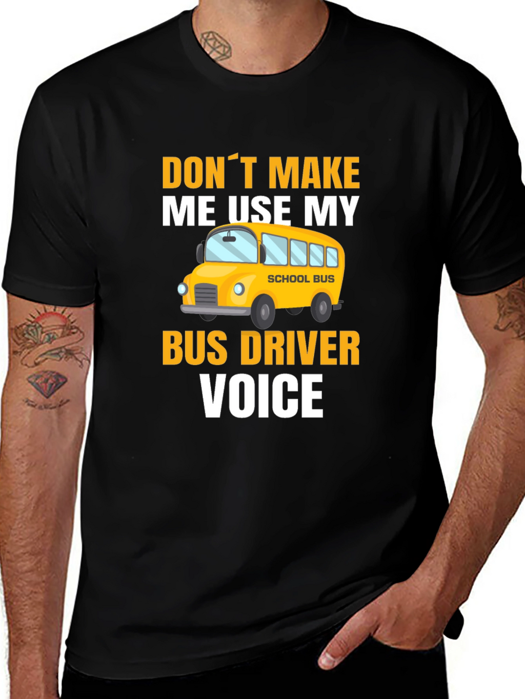 Bus Driver Voice T-Shirt - Funny School Bus Apparel