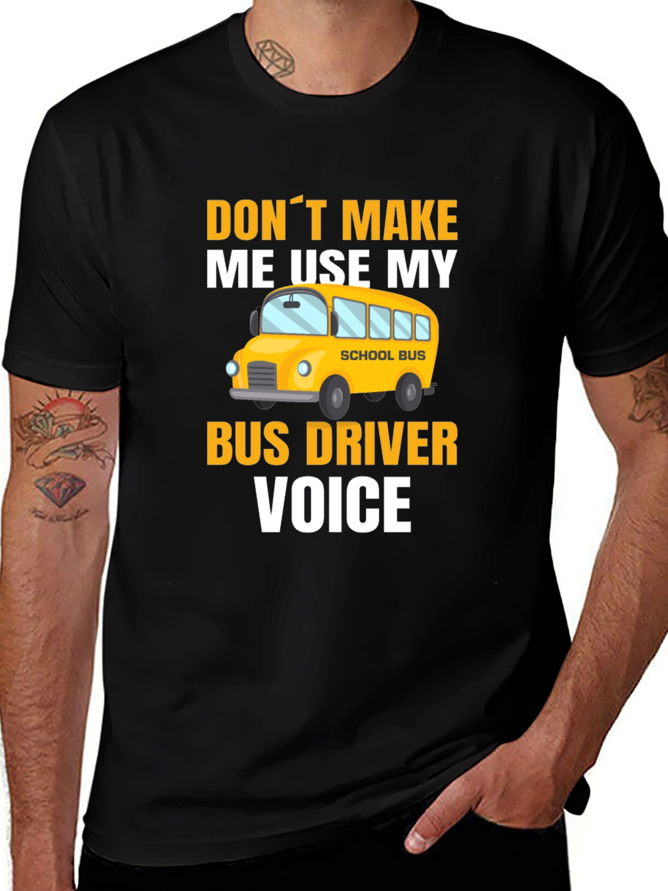 Bus Driver Voice T-Shirt - Funny School Bus Apparel