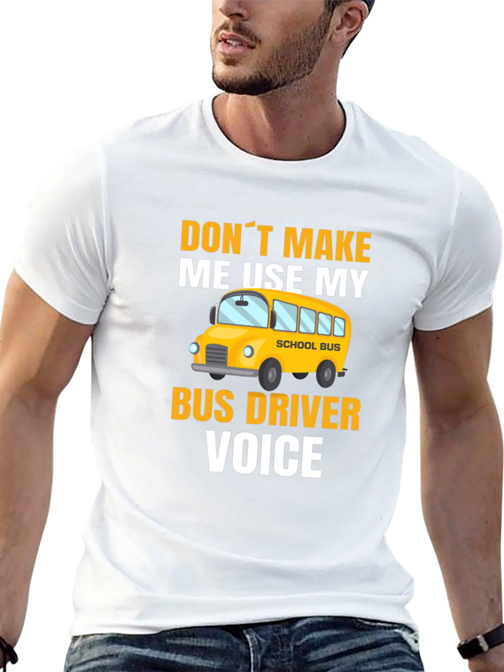 Bus Driver Voice T-Shirt - Funny School Bus Apparel