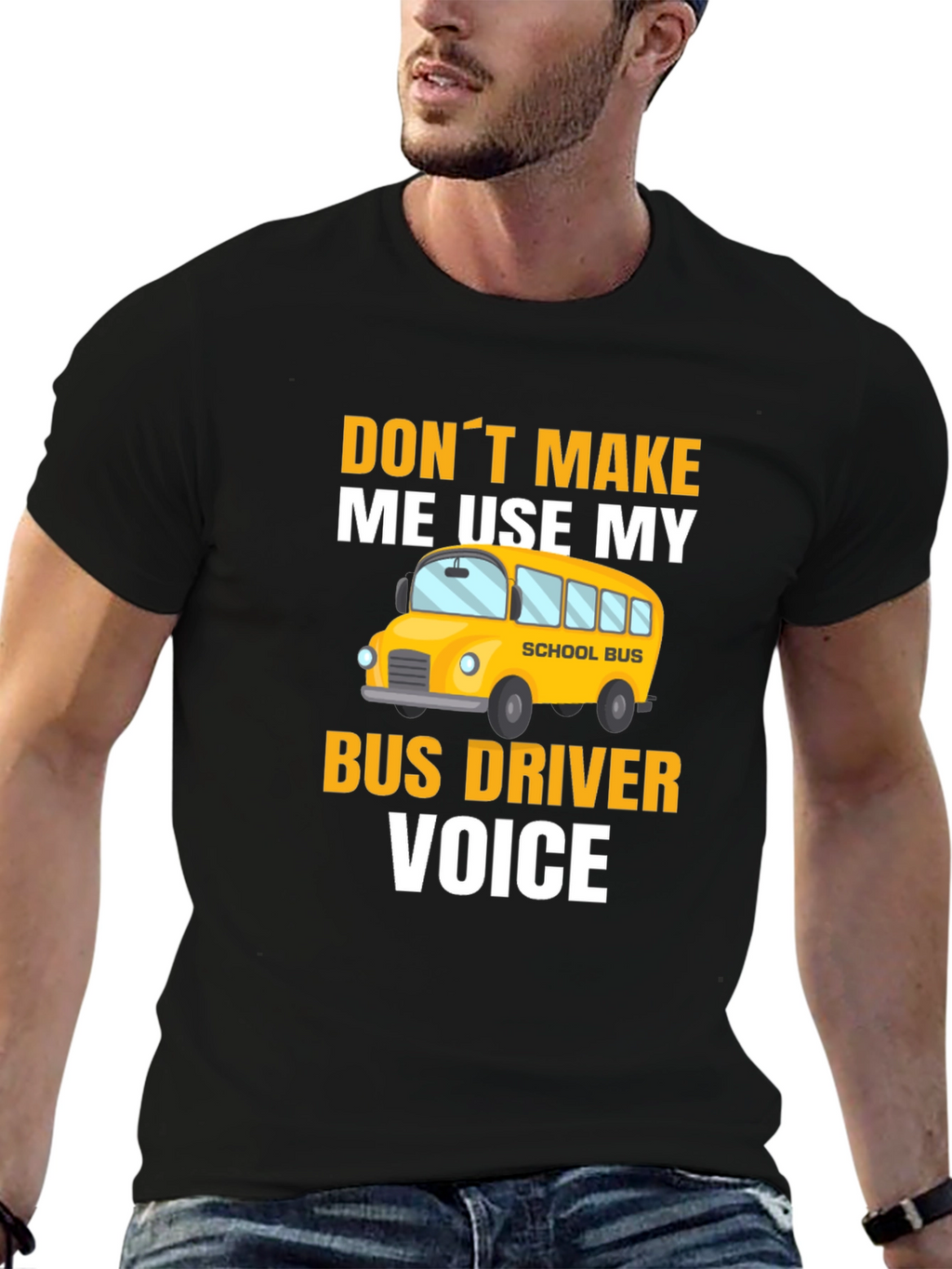 Bus Driver Voice T-Shirt - Funny School Bus Apparel