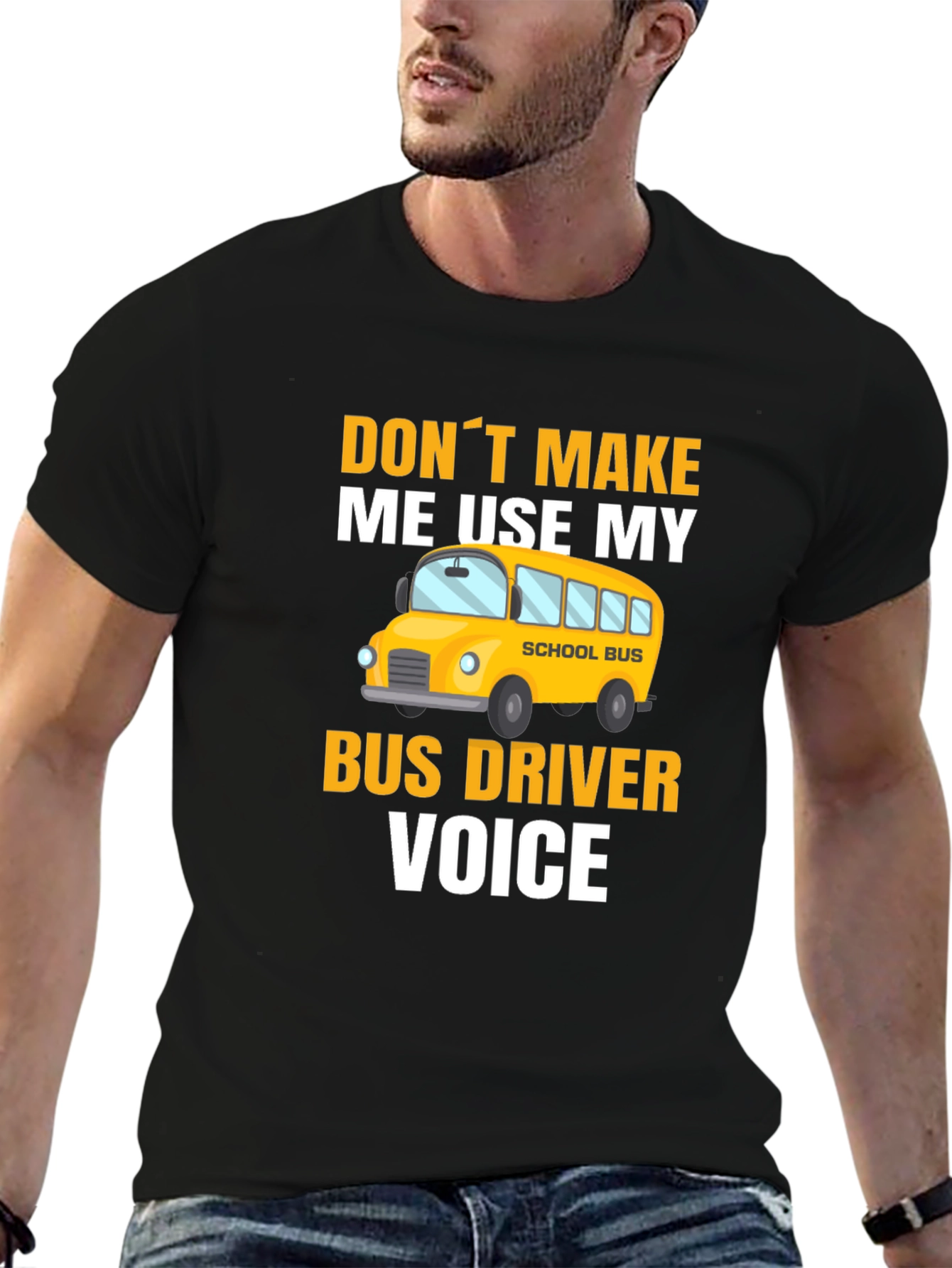 Bus Driver Voice T-Shirt - Funny School Bus Apparel