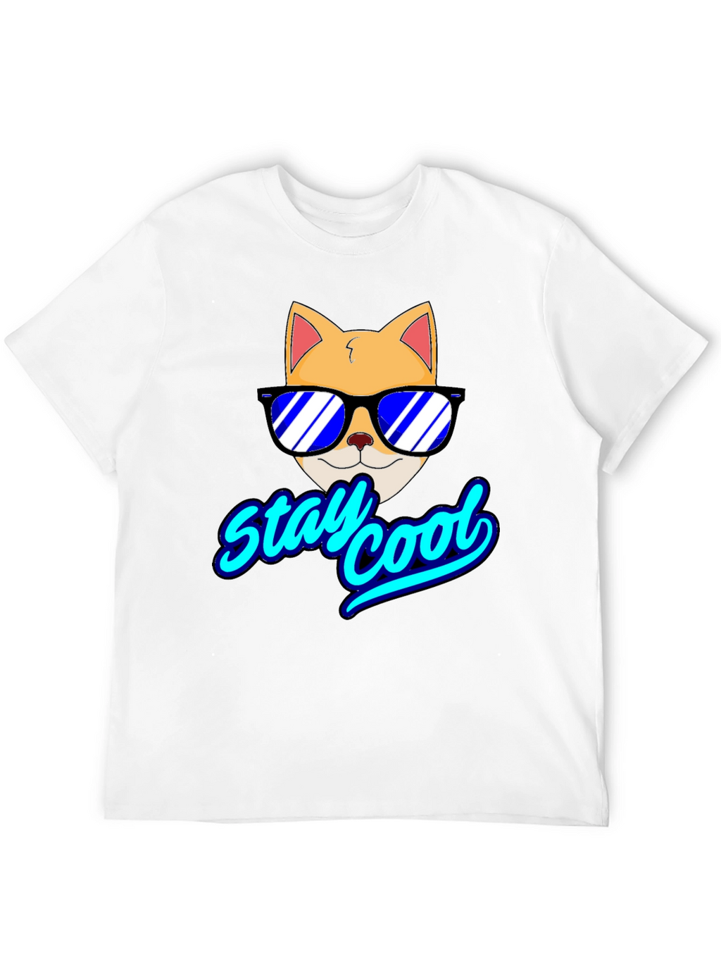 Stay Cool Cat T-Shirt - Fun Graphic Tee