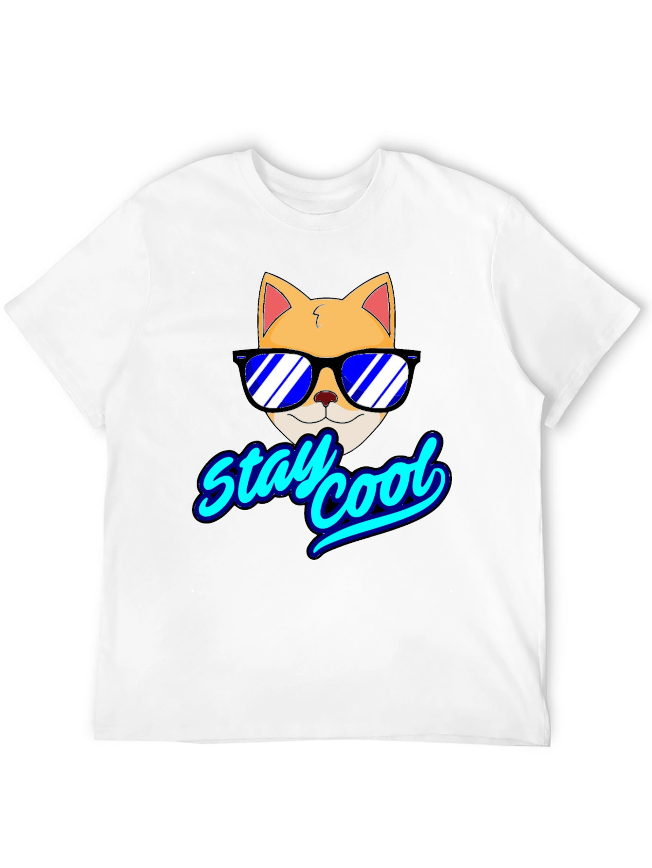 Stay Cool Cat T-Shirt - Fun Graphic Tee