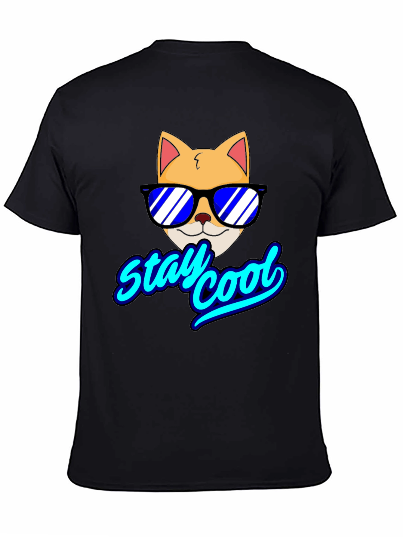 Stay Cool Cat T-Shirt - Fun Graphic Tee