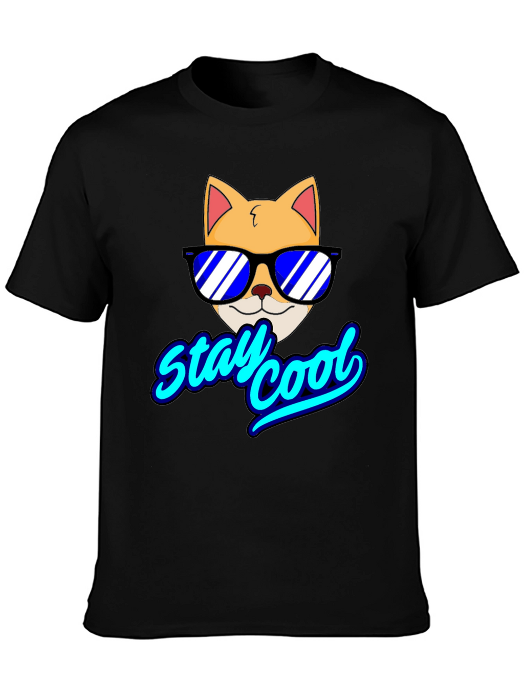 Stay Cool Cat T-Shirt - Fun Graphic Tee