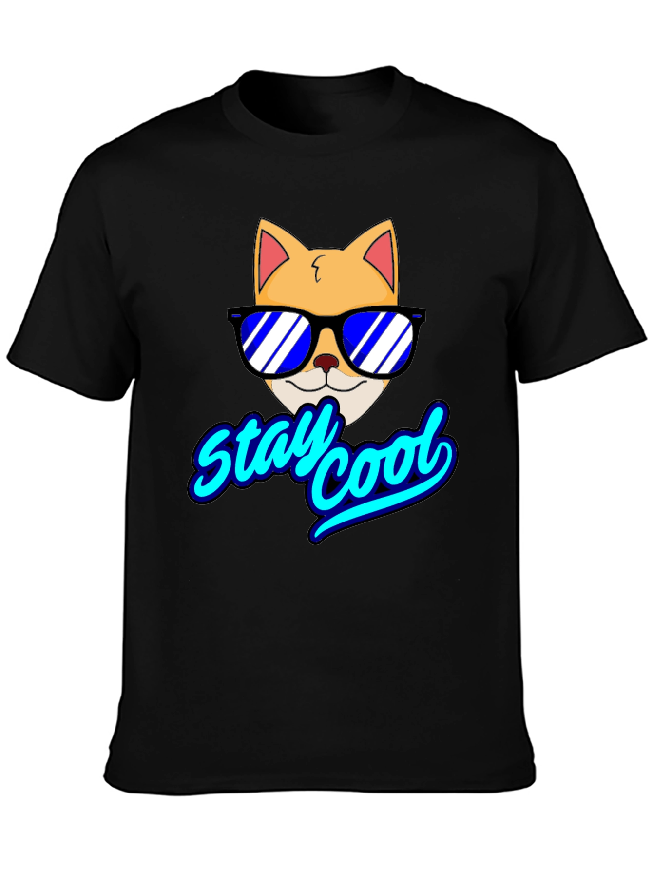 Stay Cool Cat T-Shirt - Fun Graphic Tee