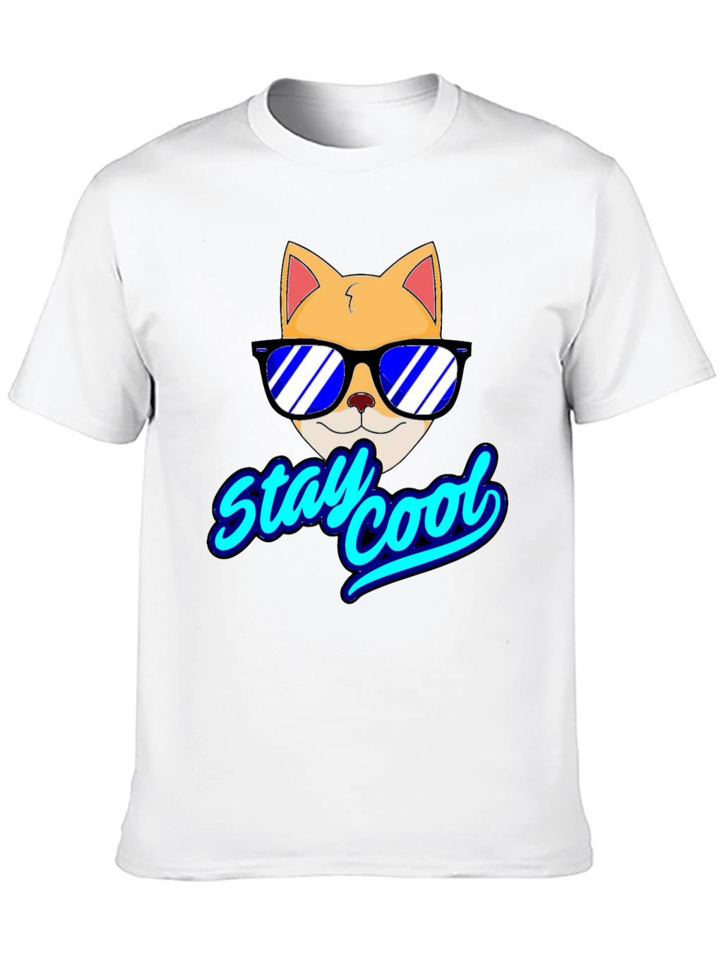 Stay Cool Cat T-Shirt - Fun Graphic Tee