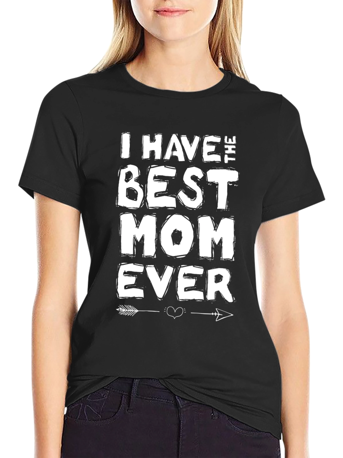 Best Mom Ever Graphic T-Shirt - Mens Black Crew Neck