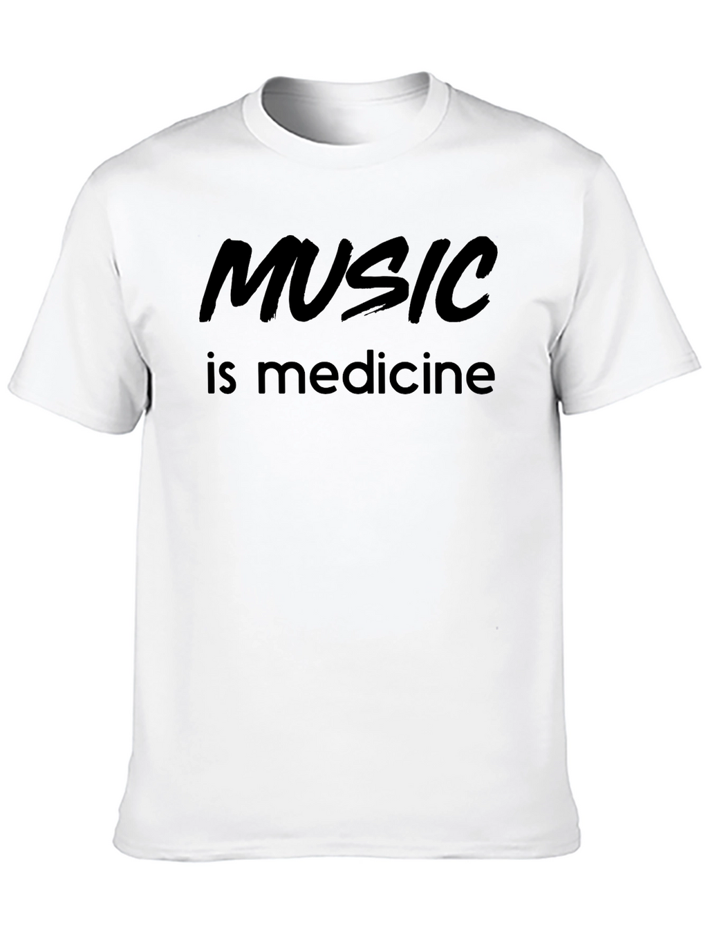 Music is Medicine Black Graphic Tee