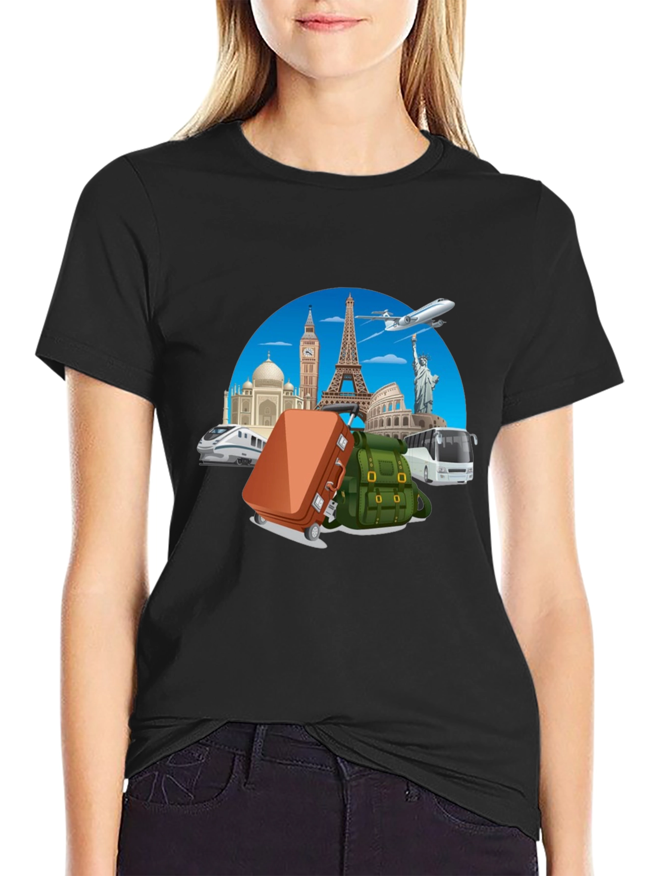 World Travel Graphic T-Shirt