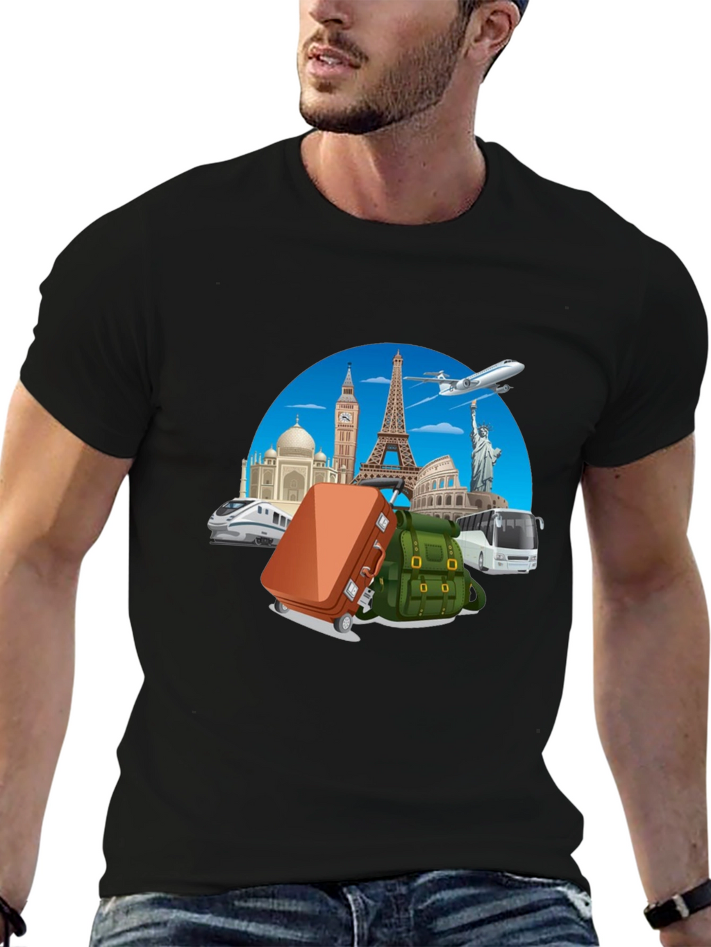 World Travel Graphic T-Shirt