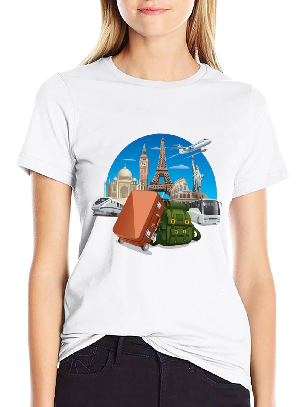 World Travel Graphic T-Shirt