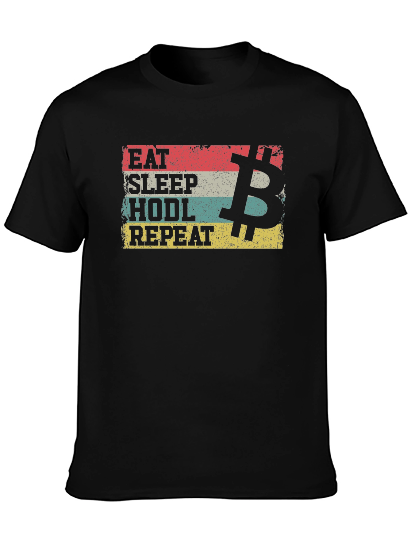 Eat Sleep HODL Repeat Bitcoin Crypto T-Shirt