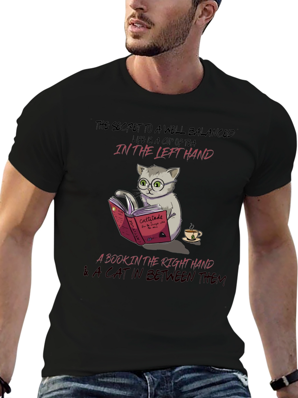 Well Balanced Cat Lover T-Shirt
