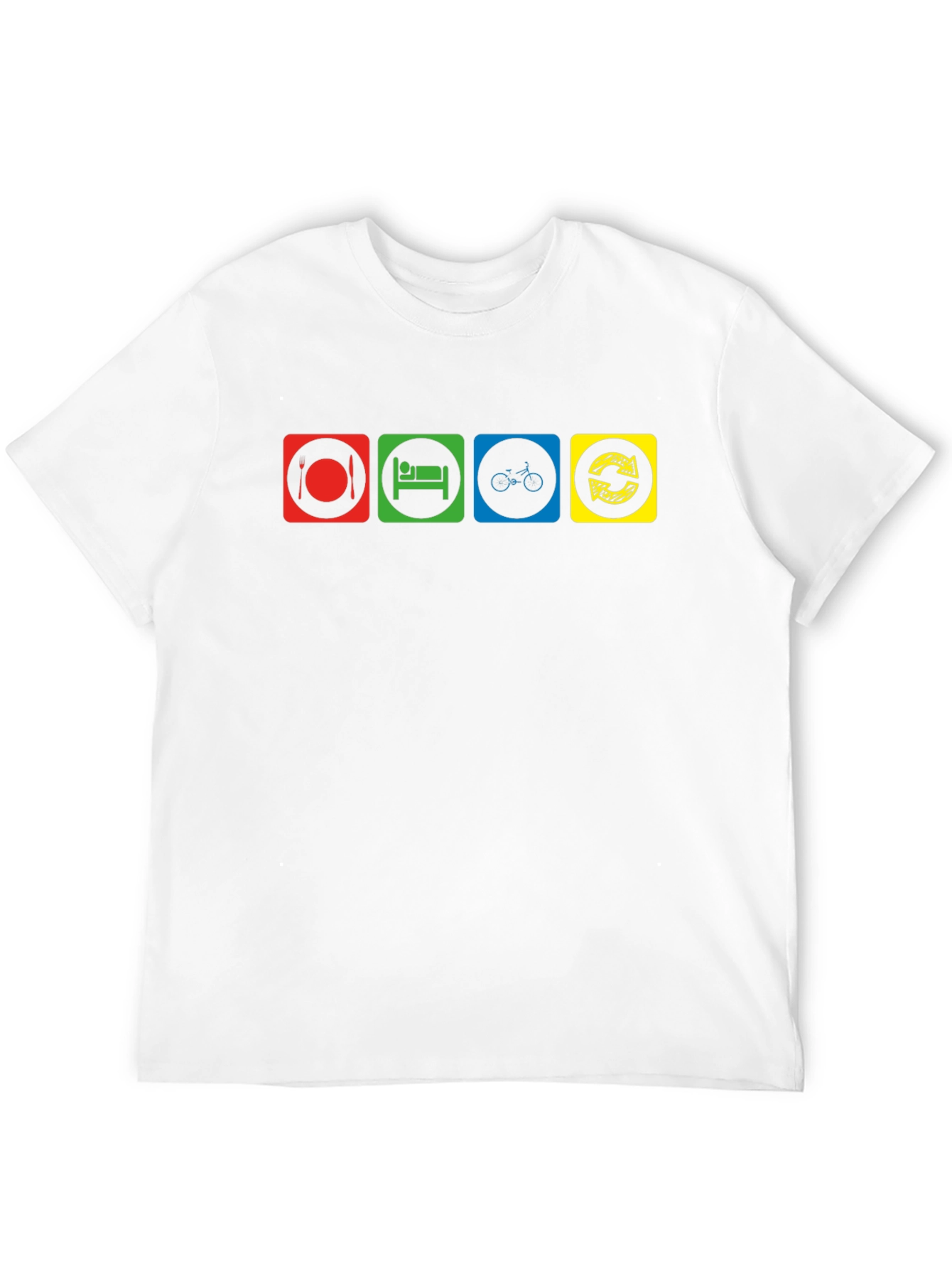 Eat Sleep Cycle Repeat Graphic T-Shirt