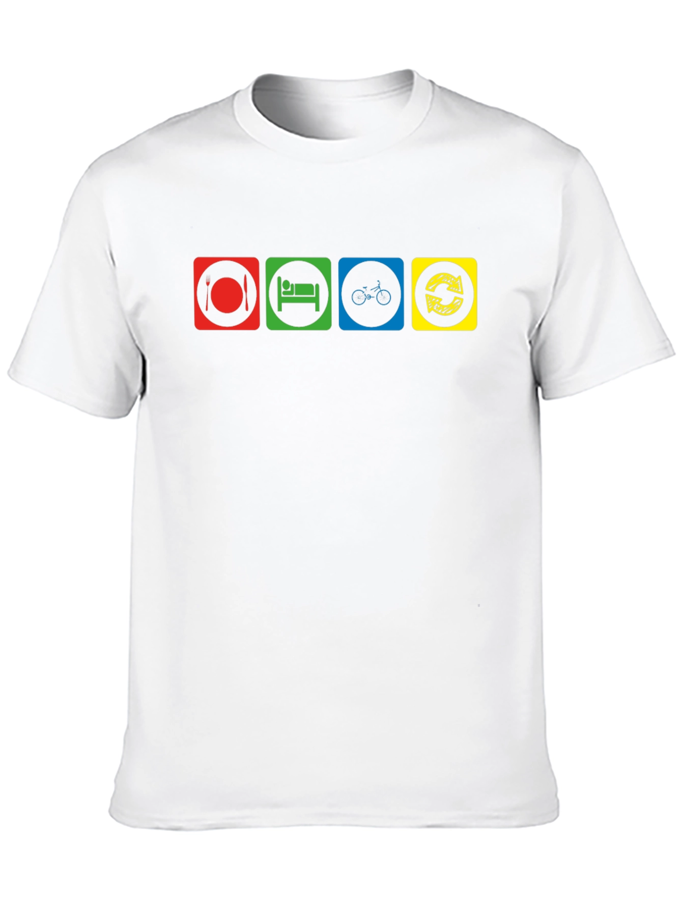Eat Sleep Cycle Repeat Graphic T-Shirt