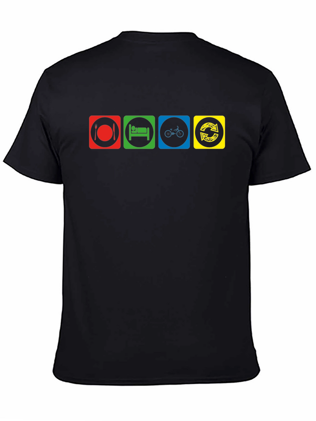 Eat Sleep Cycle Repeat Graphic T-Shirt