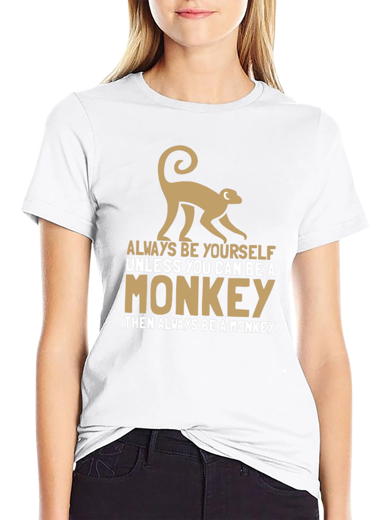 Funny Monkey Graphic T-Shirt