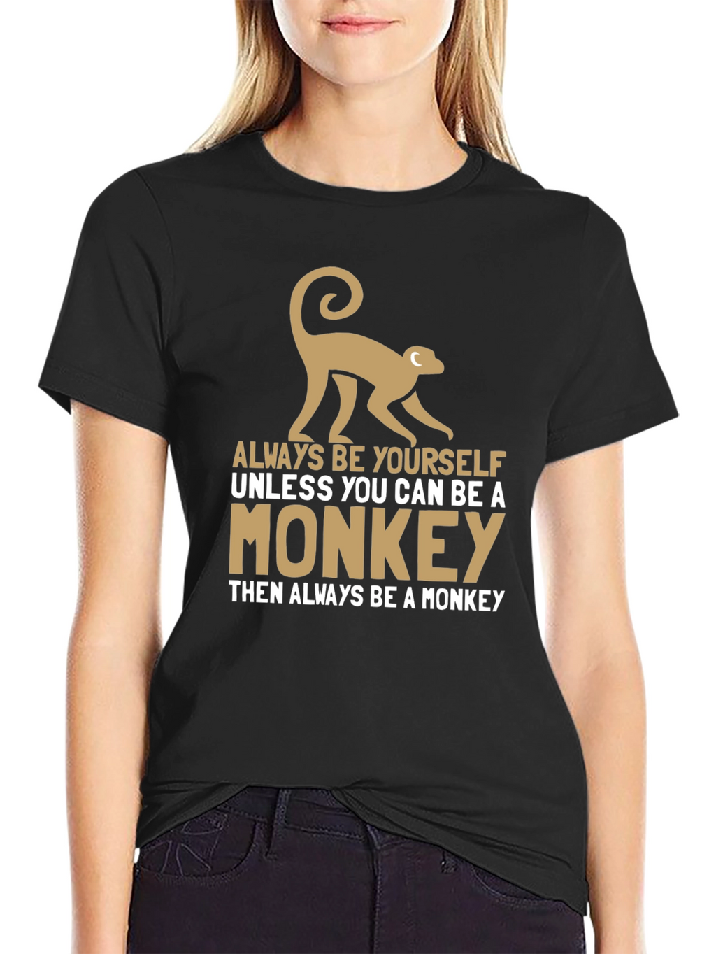 Funny Monkey Graphic T-Shirt