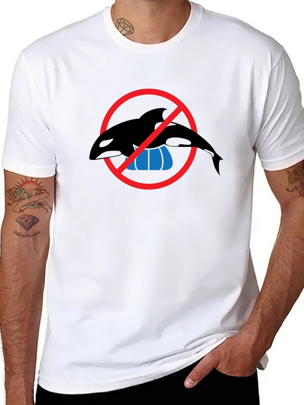Anti-Orca Show Black T-Shirt