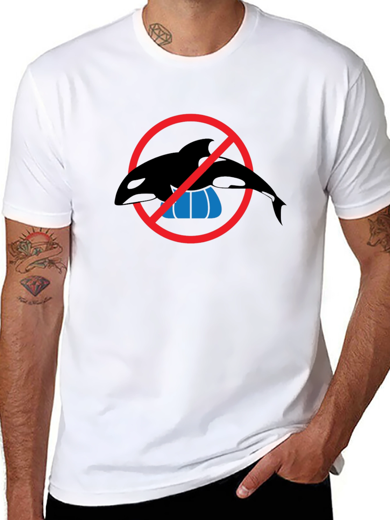 Anti-Orca Show Black T-Shirt