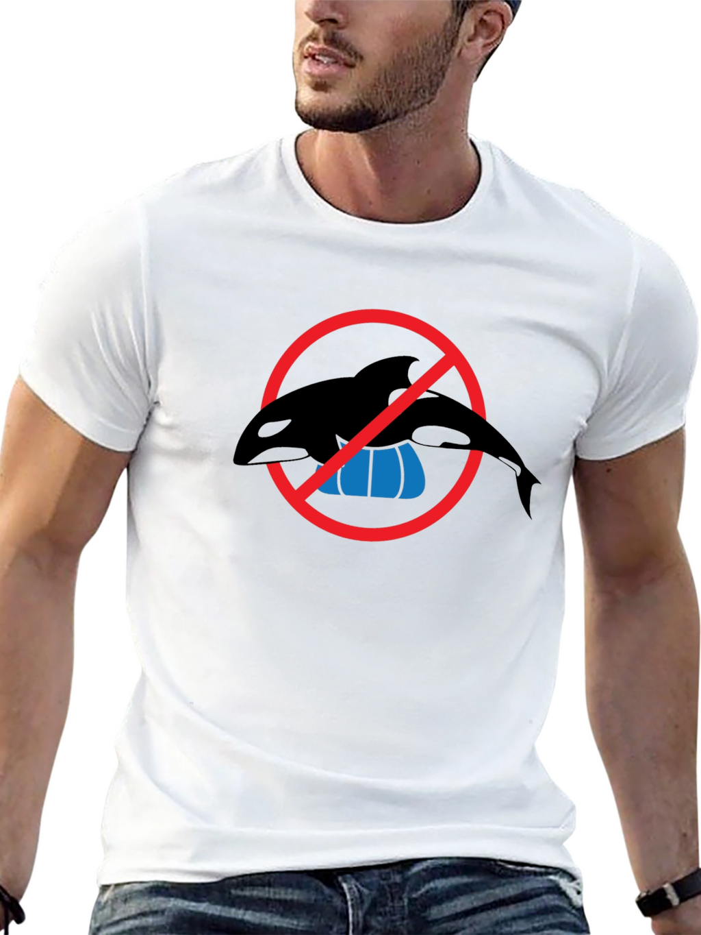 Anti-Orca Show Black T-Shirt