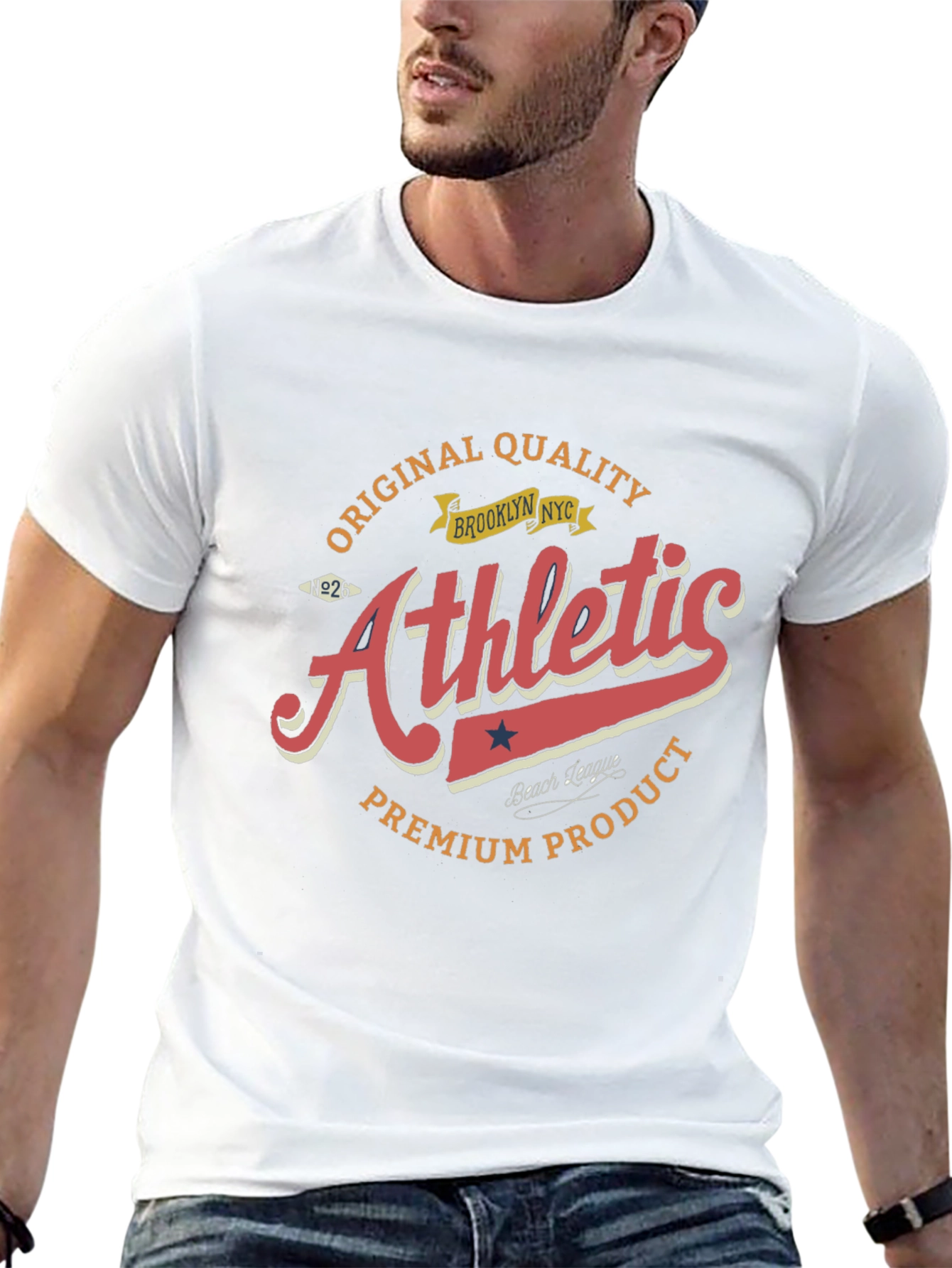 Mens Athletic Graphic T-Shirt