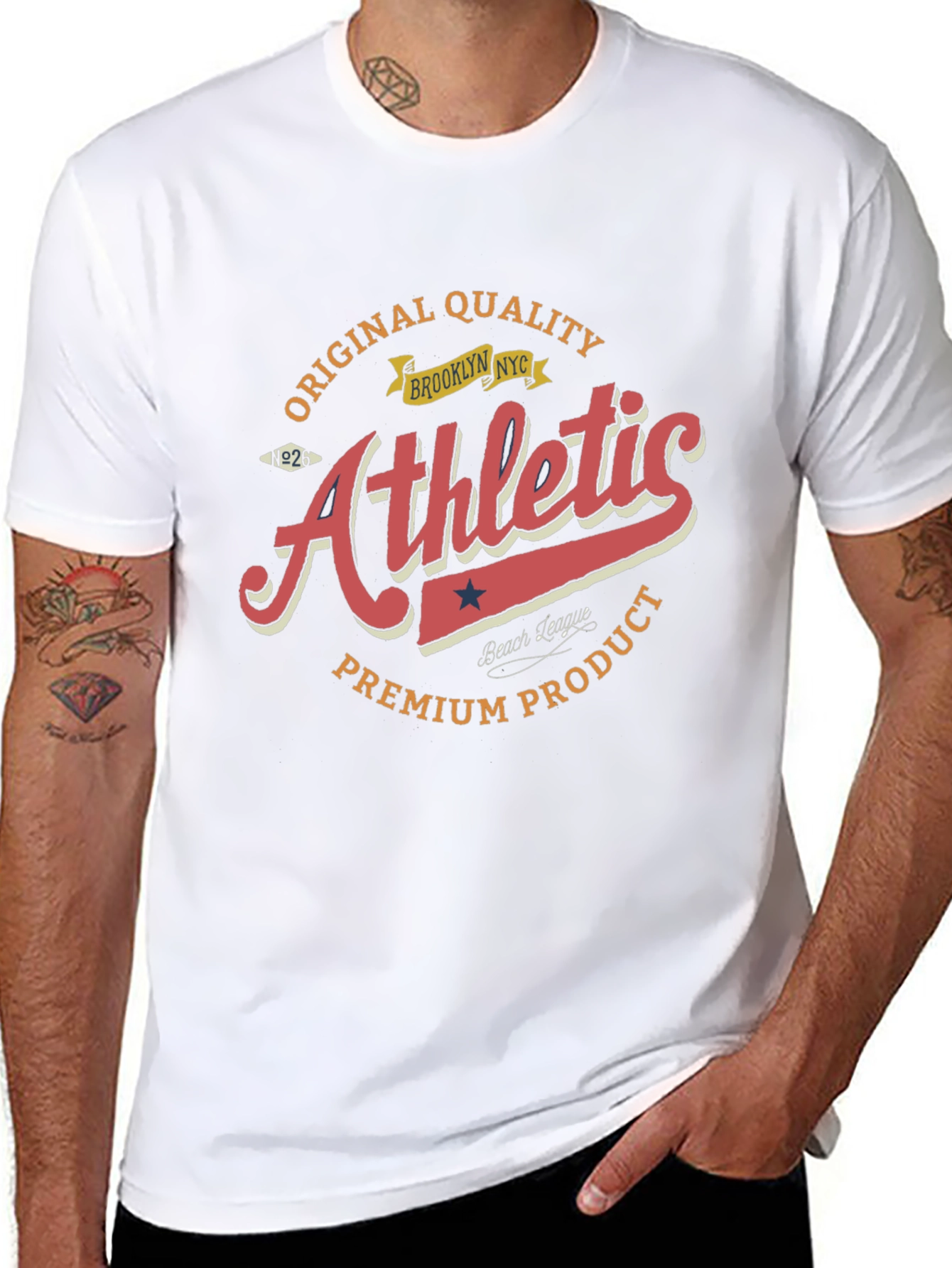 Mens Athletic Graphic T-Shirt
