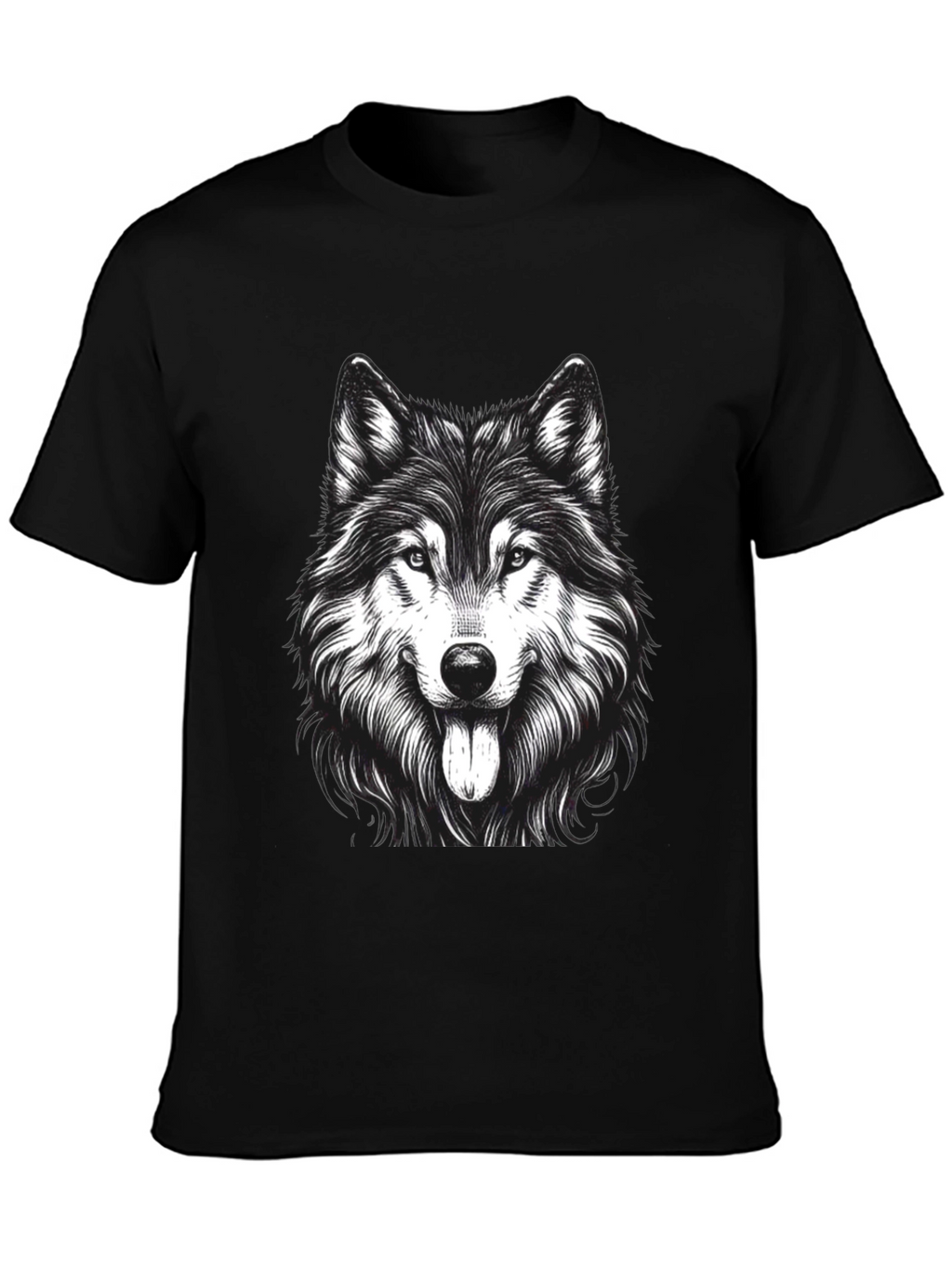 Wolf Graphic Print T-Shirt