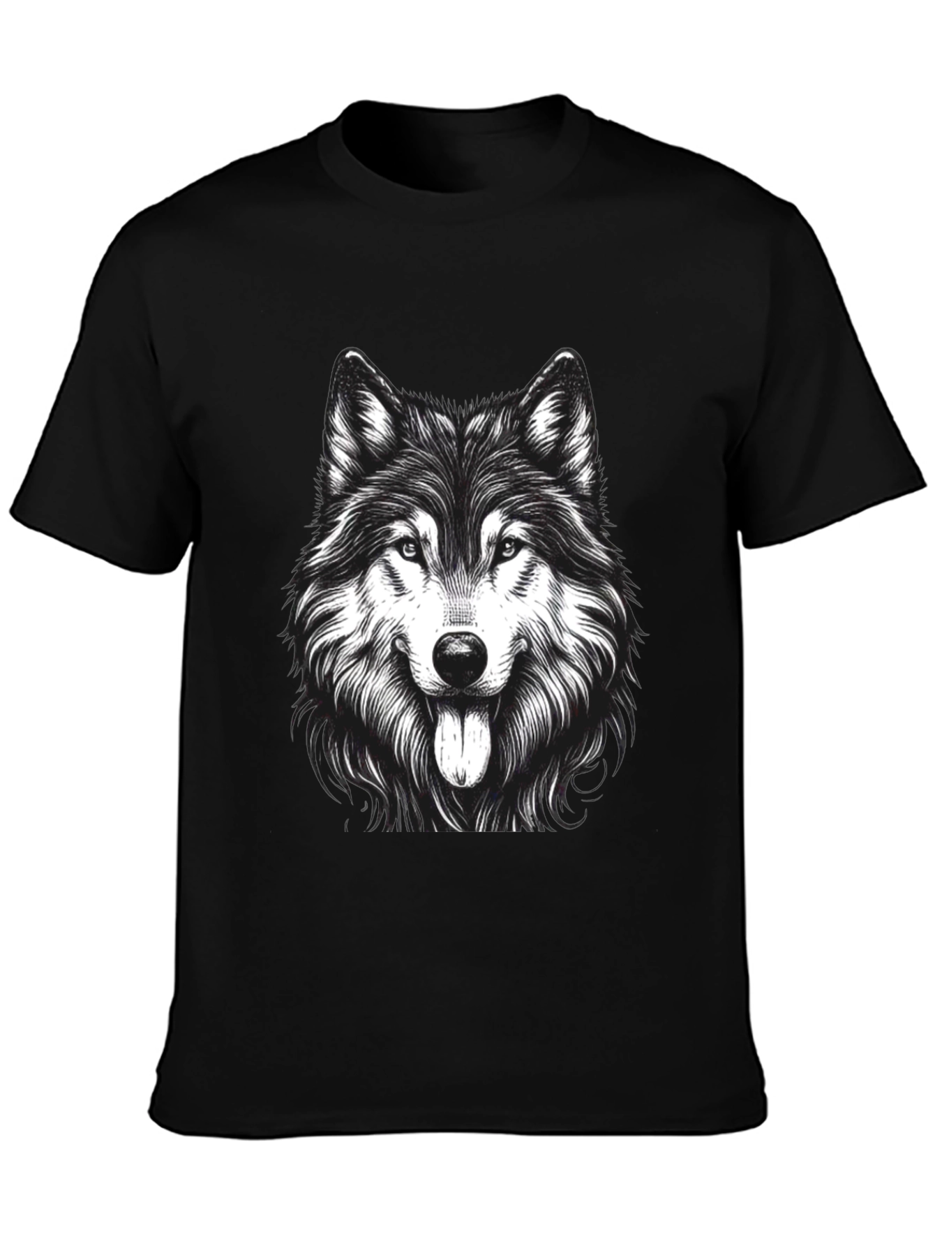 Wolf Graphic Print T-Shirt
