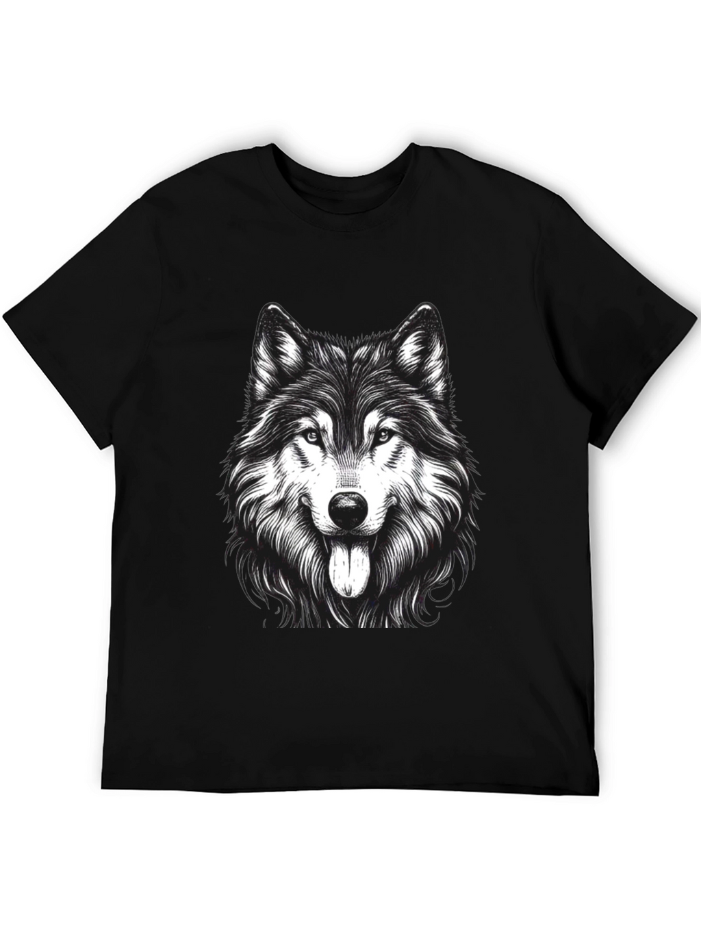 Wolf Graphic Print T-Shirt