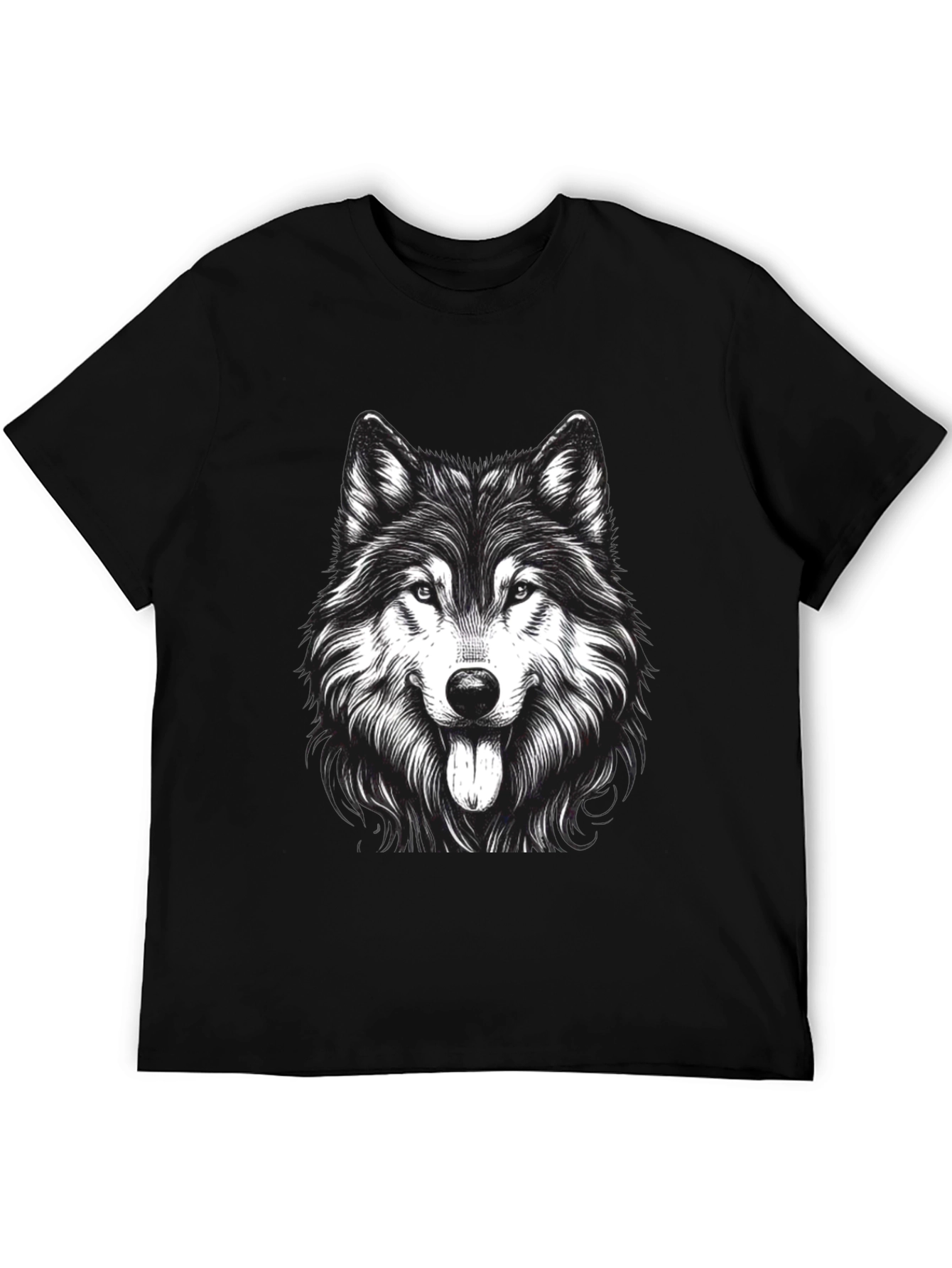 Wolf Graphic Print T-Shirt