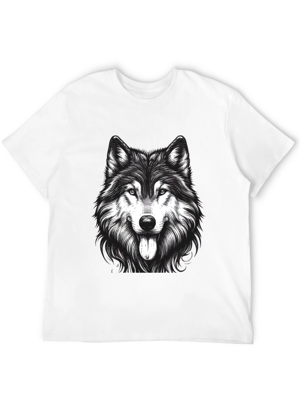 Wolf Graphic Print T-Shirt