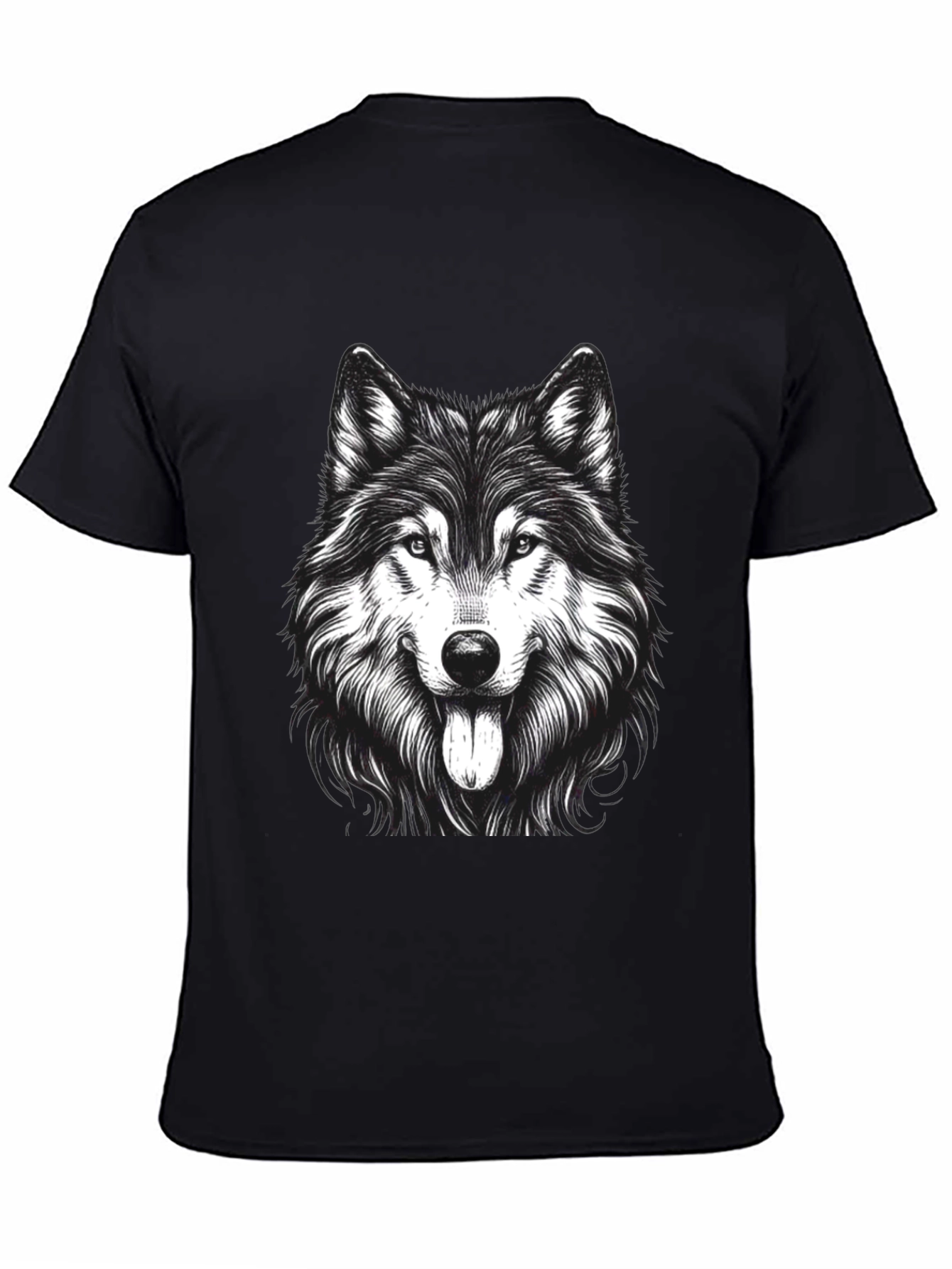 Wolf Graphic Print T-Shirt